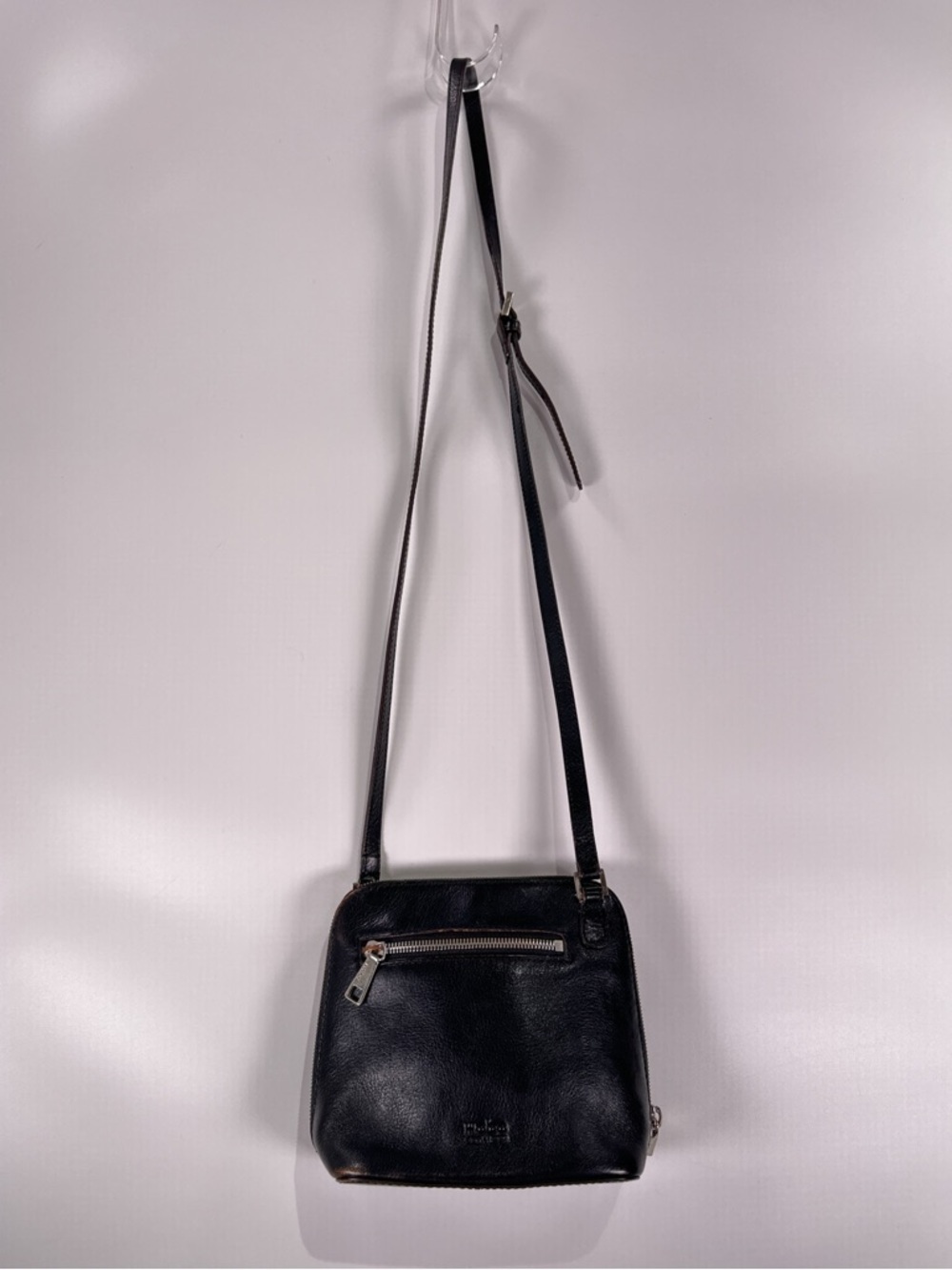 Hobo International Black Leather Crossbody Bag Small 90s - Picture 2 of 12